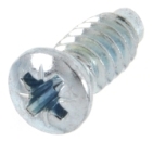 Art. Euroschrauben PAN-HEAD, PZ-Kreuzschlitz, Kopf-ø 9 mm, Doppelganggewinde