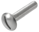 Art. Becherschrauben mit Schlitz, ohne Mutter und ohne Vierkantansatz, (Flachrundschrauben)