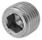 DIN 906 Verschlußschrauben mit Innensechskant, kegeliges Rohrgewinde R, (Gewinde nach DIN 3858)