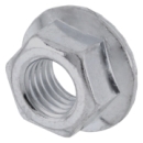 Art. Sechskantmuttern mit Flansch, ähnlich DIN 6923, mit Sperrverzahnung