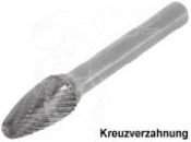 Hartmetallfräser F, Rundbogen, FS=Schnellverzahnung, FK=Kreuzverzahnung